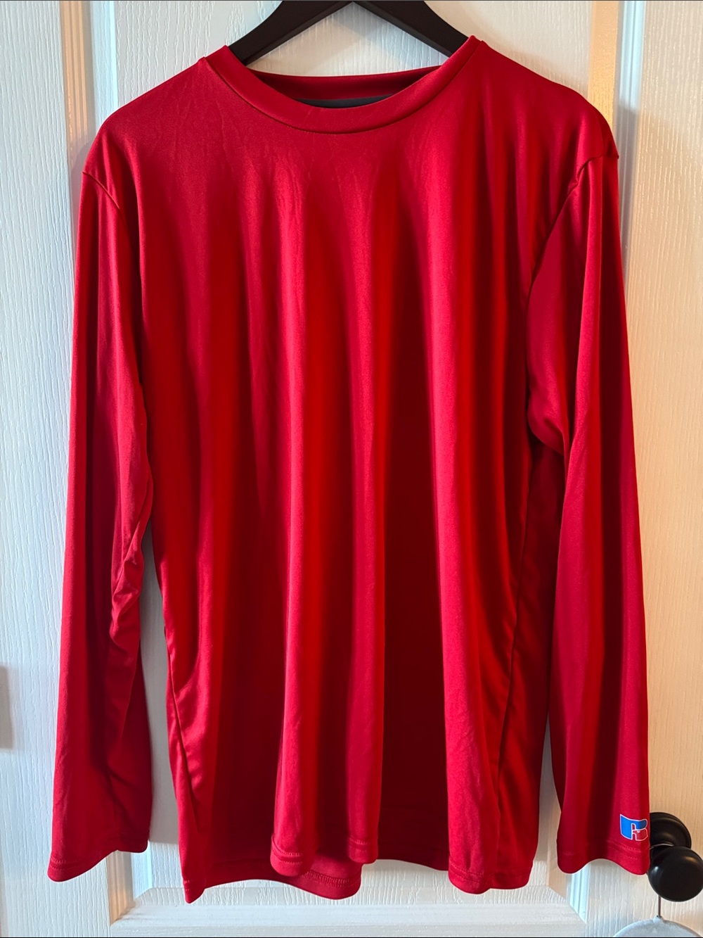 Russell Athletic Long-Sleeve Performance Tee in Red